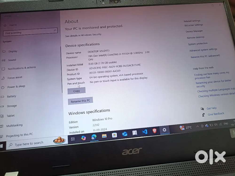 Good condition laptop. Only 6 months used