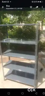 free home delivery. 5 plates steel rack new for sales