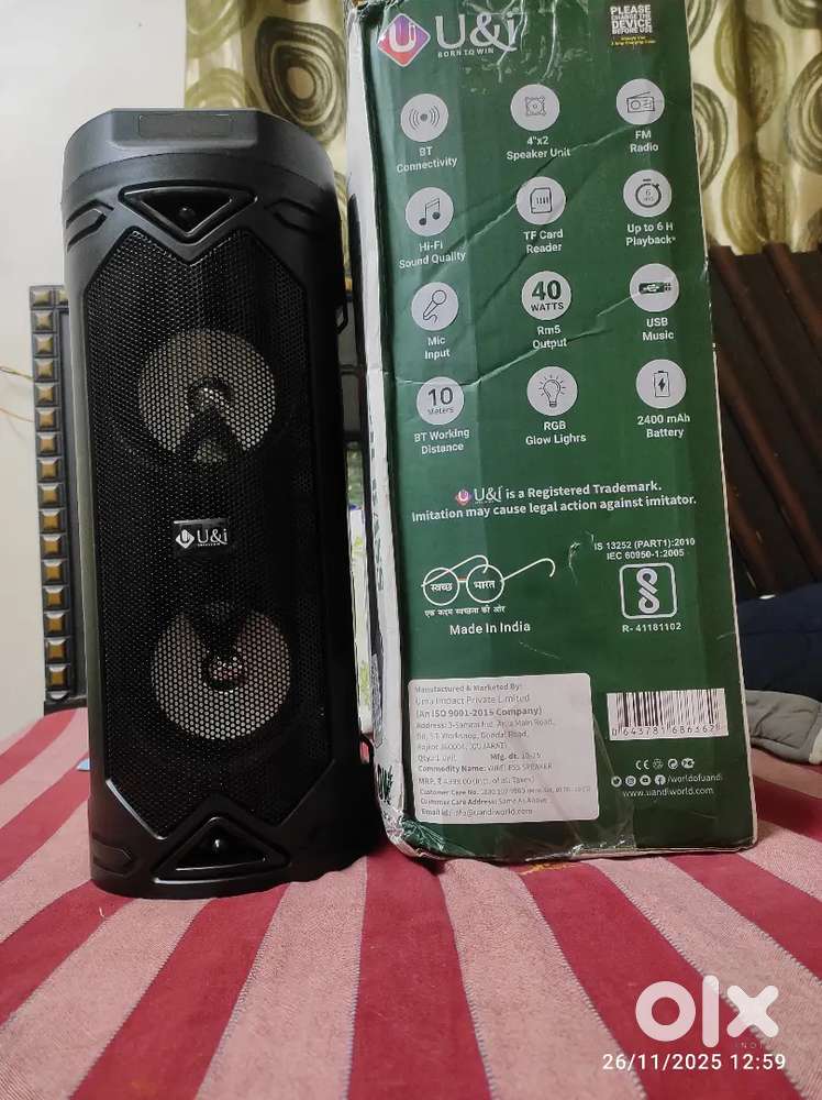 U and I brand new speaker