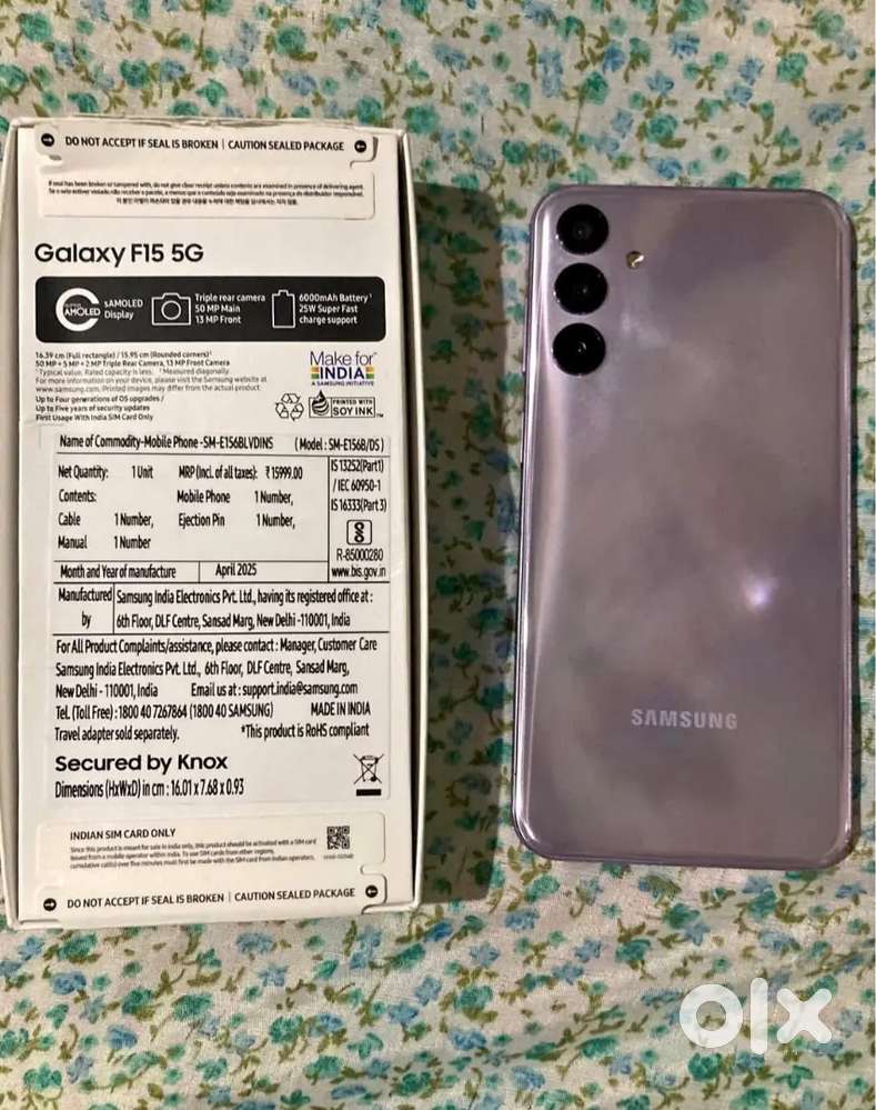 Samsung F15 4/128 gb 10 months old