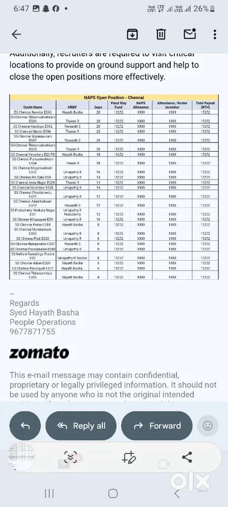 Manali picking and packing job