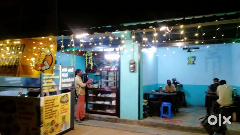 Furnished fast food hotel for rent  at 4 way jn Peringottukara
