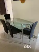 Dining table and swing