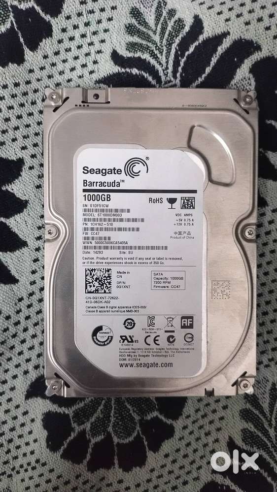 1TB Internals hard disk