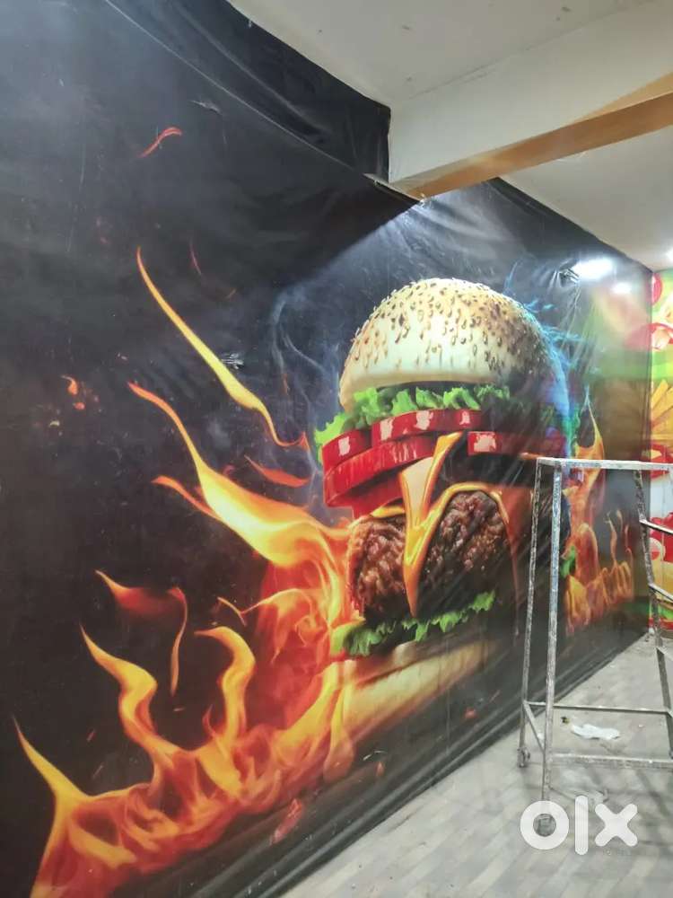 Cyber cafe, cosmetic store  General store and pathology