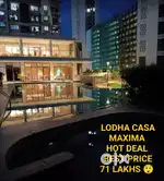 1BHK HOT DEAL WITH PARKING HIGHER FLOOR LODHA CASA MAXIMA