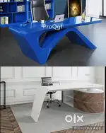 Office table chairs furniture cash counters reception table available