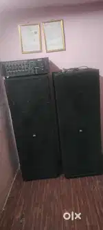 Double 15 speakers with amplifier