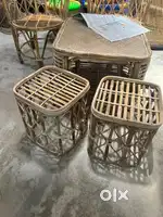 Cane round stools / cafe bar stools / bait stools furniture set