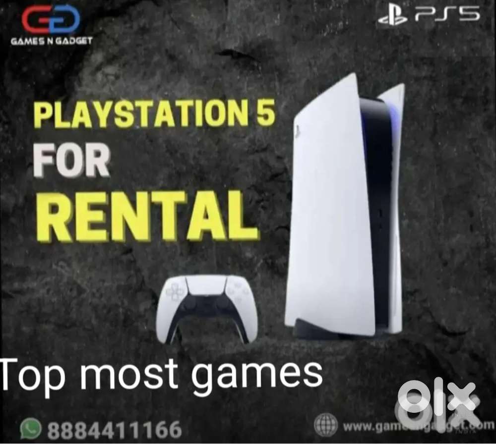 Rent  PS4 ,PS5 and X box consoles with top most games