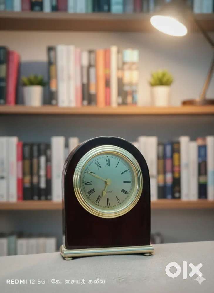 Antique vintage table clock just₹ 3500 good condition Rose wood