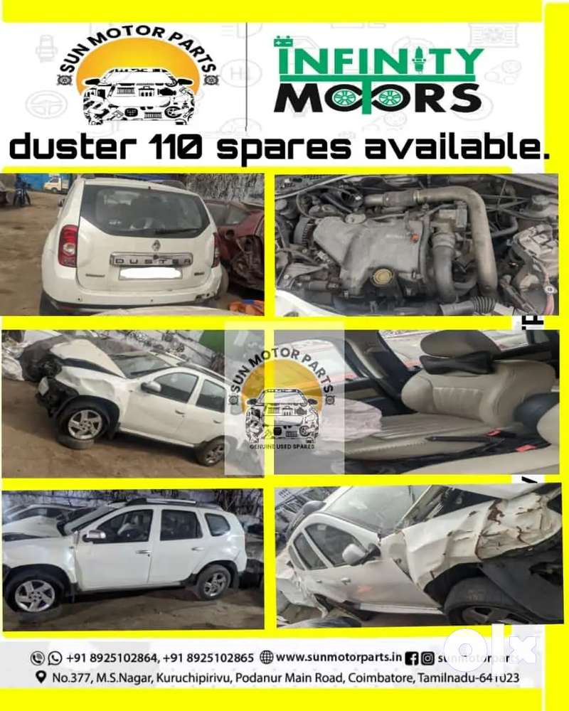 Renault Duster 110 Diesel All Genuine  Spare Parts Available