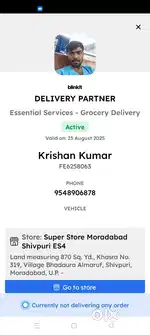 Blinket delivery part and full time