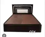 Today sale on buying double bed with box -5990/-EMI bhi