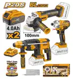 Cordless drill, grinder & impact rench