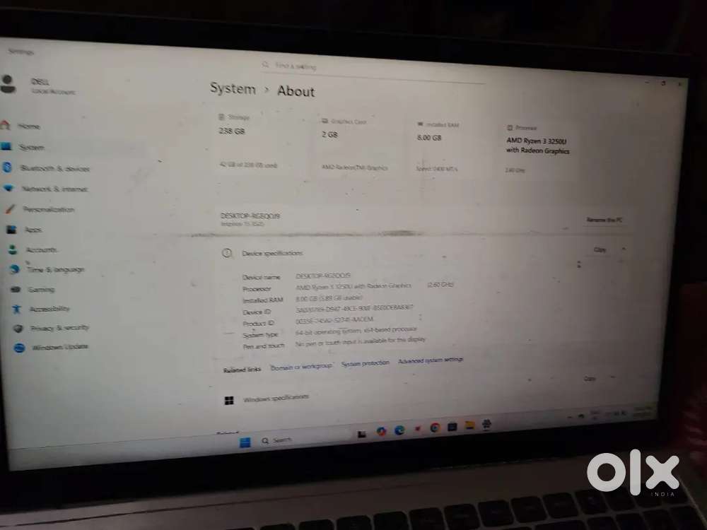 Dell laptop okay condition no problem