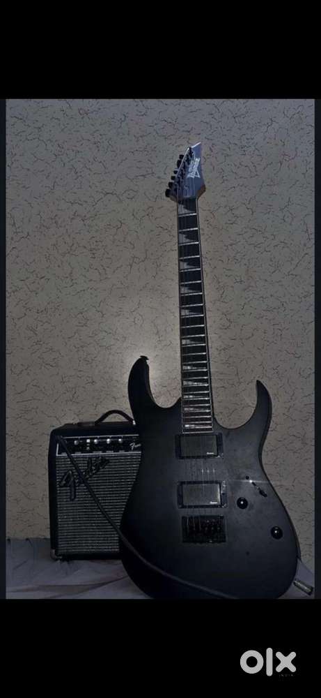 Brand new ibanez electric guitar with fender amp