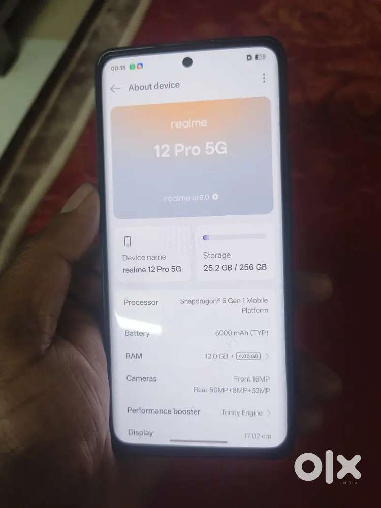 Realme 12 pro 5g 12gb ram 256gb