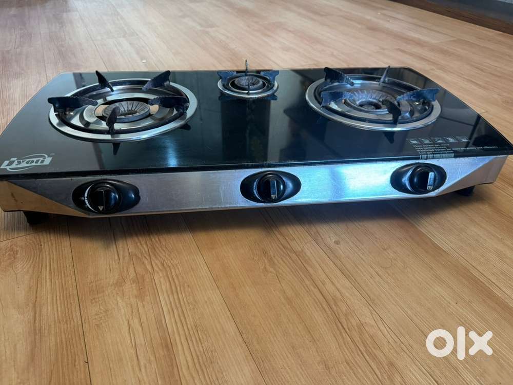 Jyoti Auto Ignition 3 burber glass top gas stove