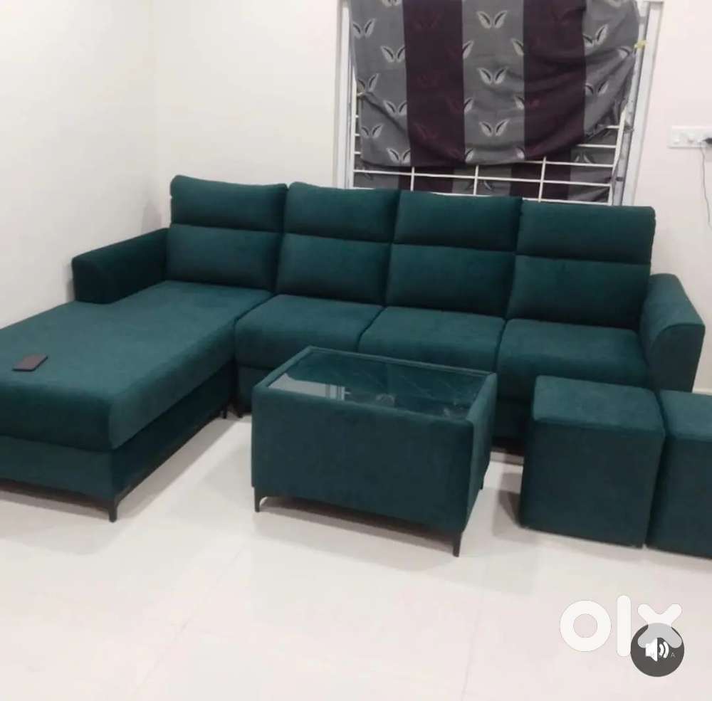 3 seater sofa with longer and fiber back and comfortable sitting