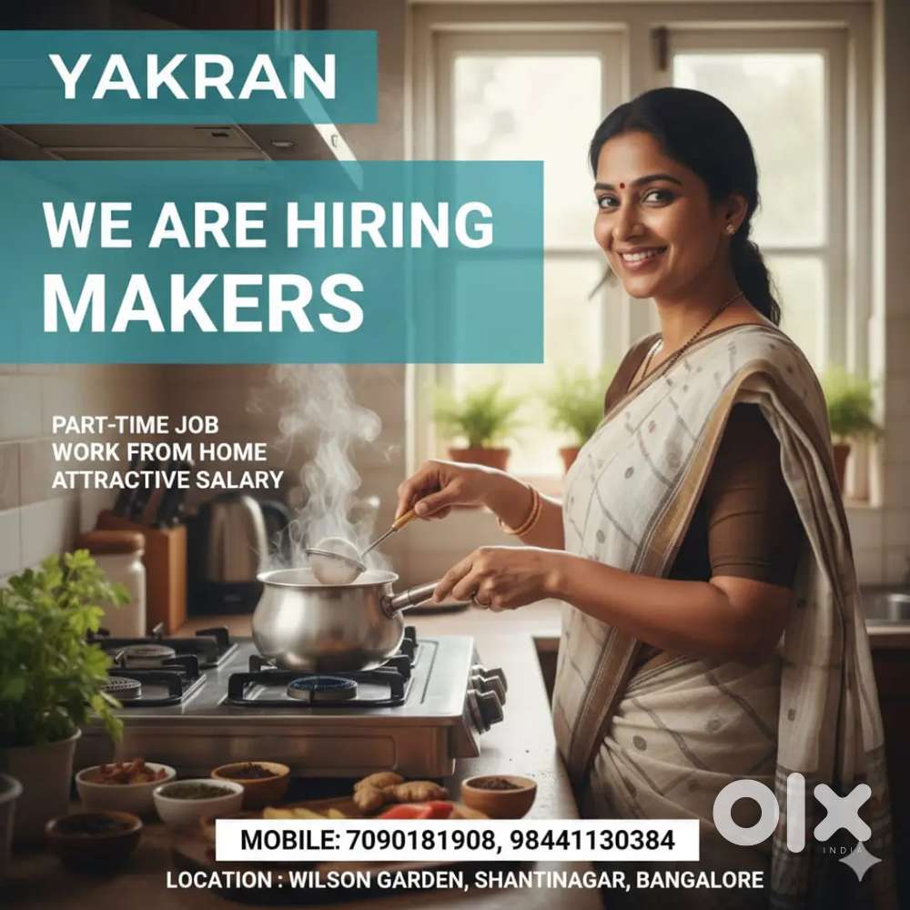 Tea coffee and snacks makers(women only)
