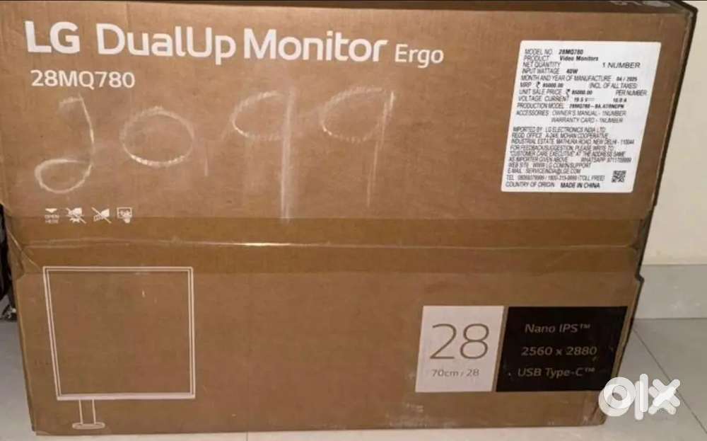 Brand New LG High End Dualup Monitor with Ergo stand for Sale