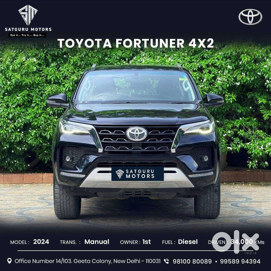 Toyota Fortuner 4X2 MT 2.8 Diesel, 2024, Diesel