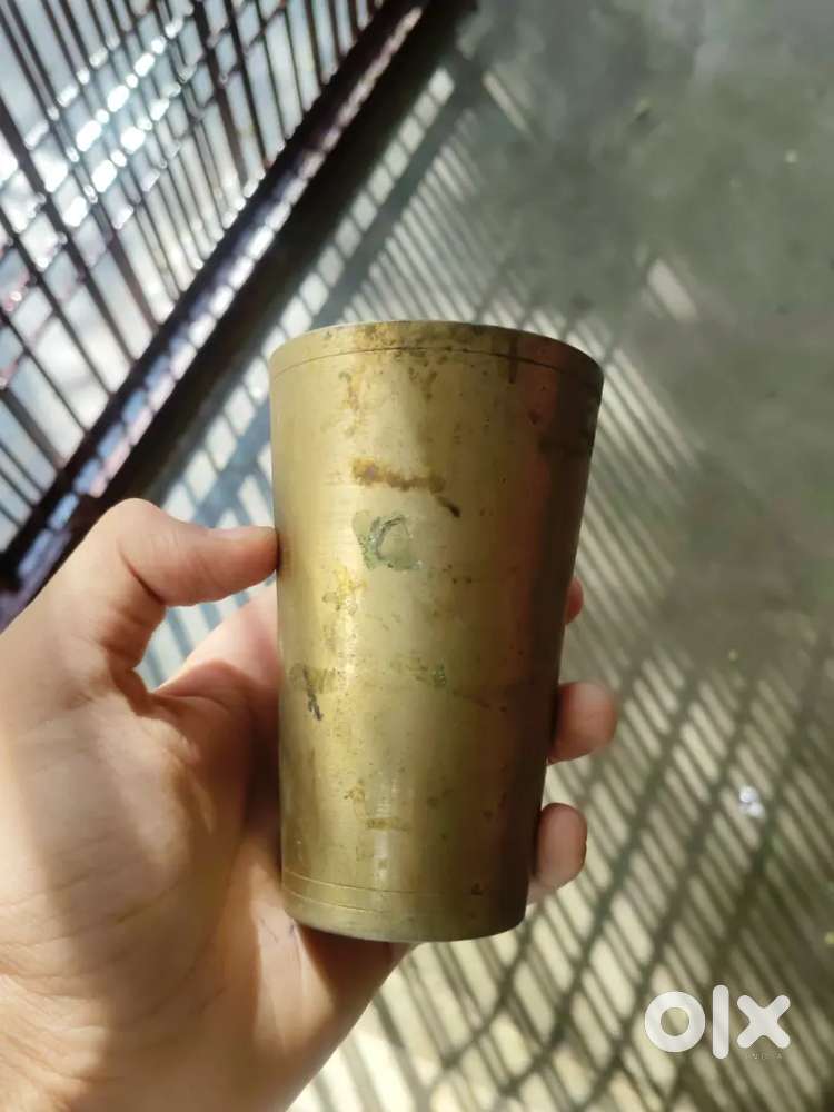 Brass glass for drinking water
