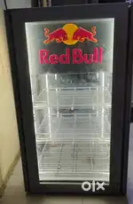 Red Bull Fridge with LED light Front and Rear Doors 80 x 48 cm