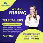 Experience holder telecaller required for real estate company Gurgaon