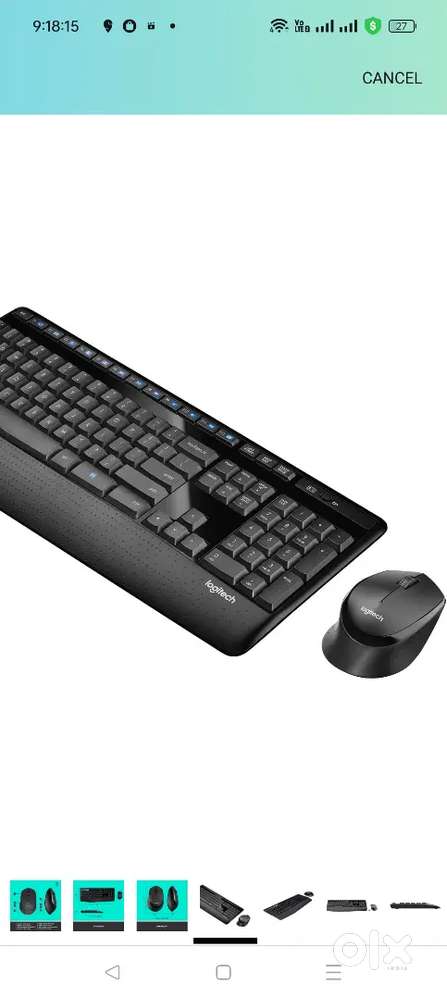 Logitech MK345 Wireless Keyboard and Mouse Set with Palm Rest