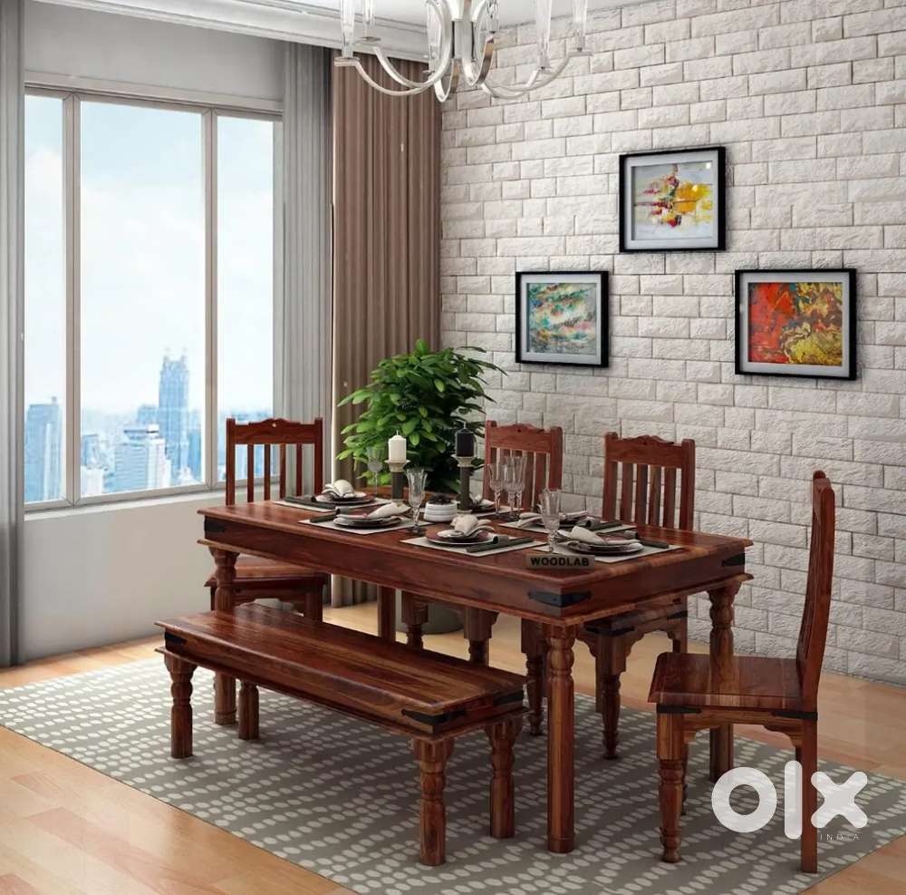 Dining table 6 seater sheesham wood