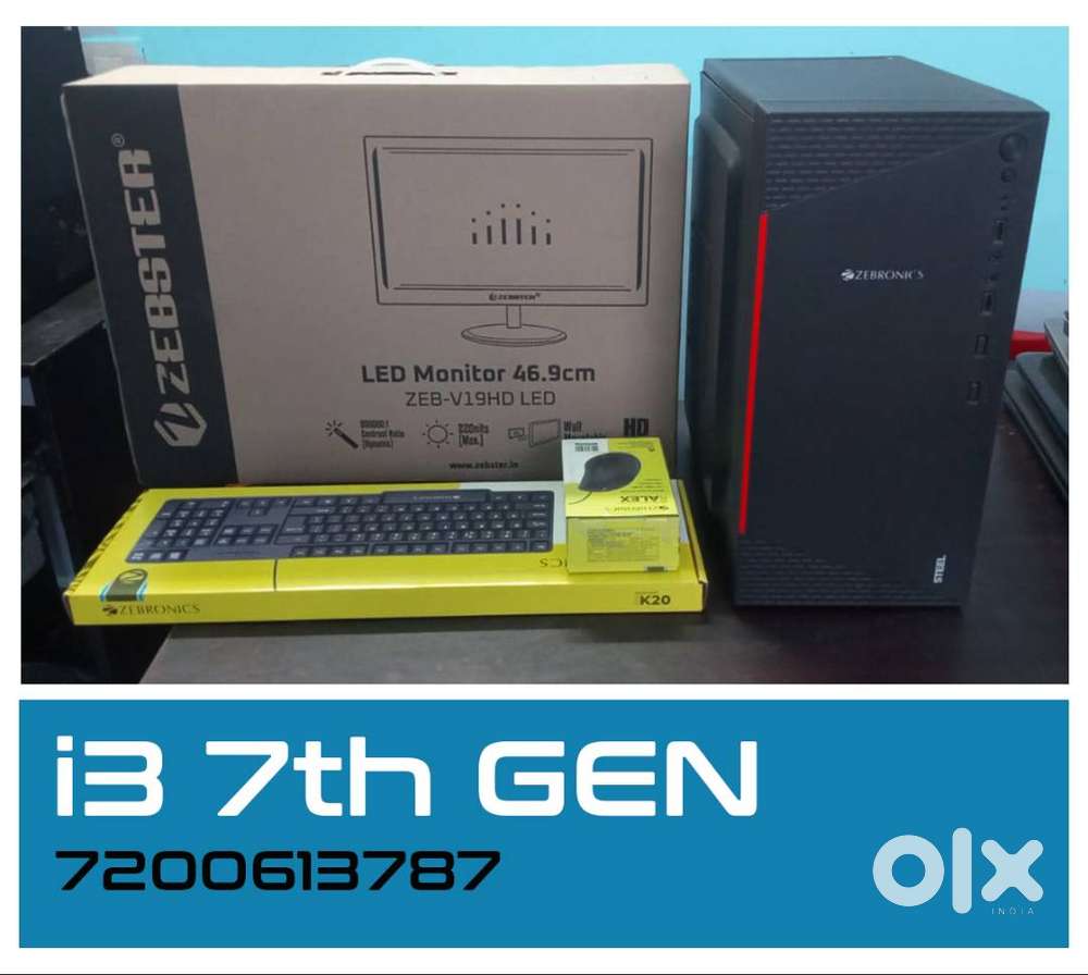 ASUS i3 7th GEN cpu  19inch monitor  graphics 2gb  WARRANTY 1 YEAR