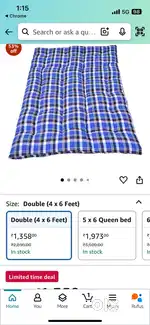 Single bed 7 month used gaddi