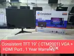 Consistent TFT 19 ( CTM2001) VGA + HDMI Port , 1 Year Warrenty,