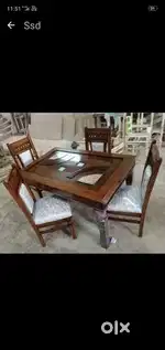 4 chair dinning table and beautiful colour in chair with comfortable