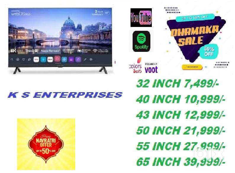 43 INCH SMART LED TV @ 12,999 /-