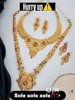 Long Traditional Haram and Necklace with matching Earrings
