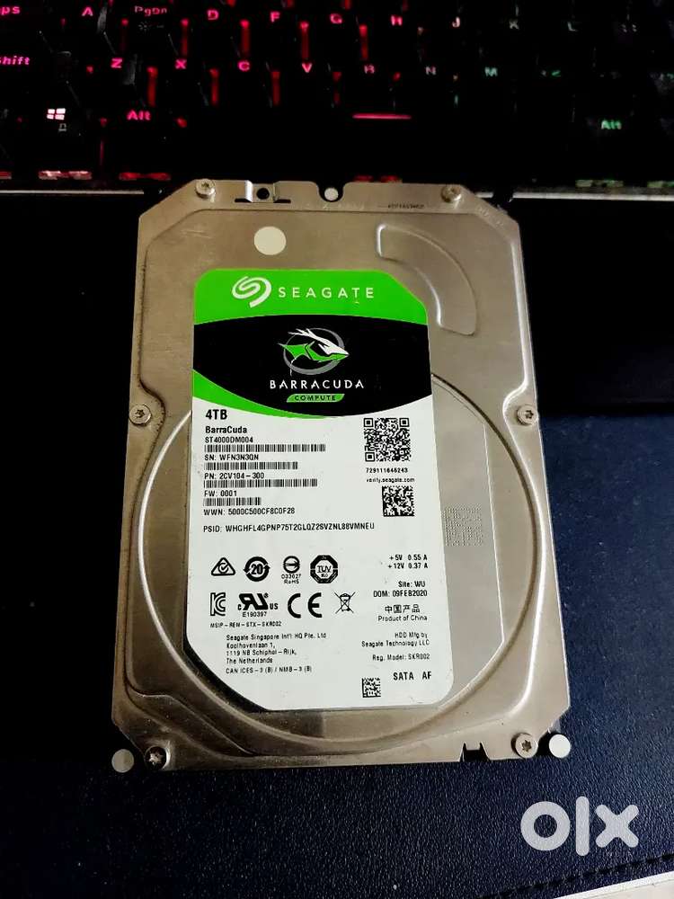 4TB Seagate Barracuda Hard Drive