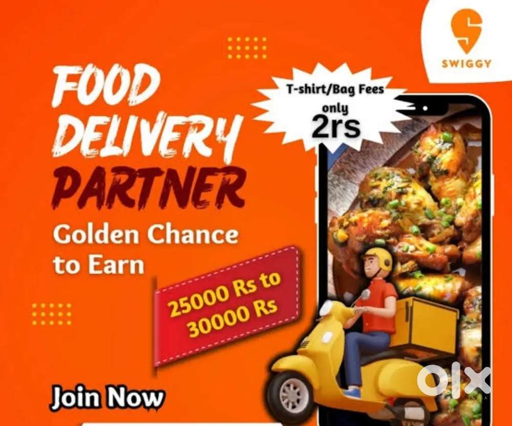 Free joining swiggy food and grocery delivery job