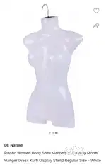 Plastic dummy hangers kurti display 6 set