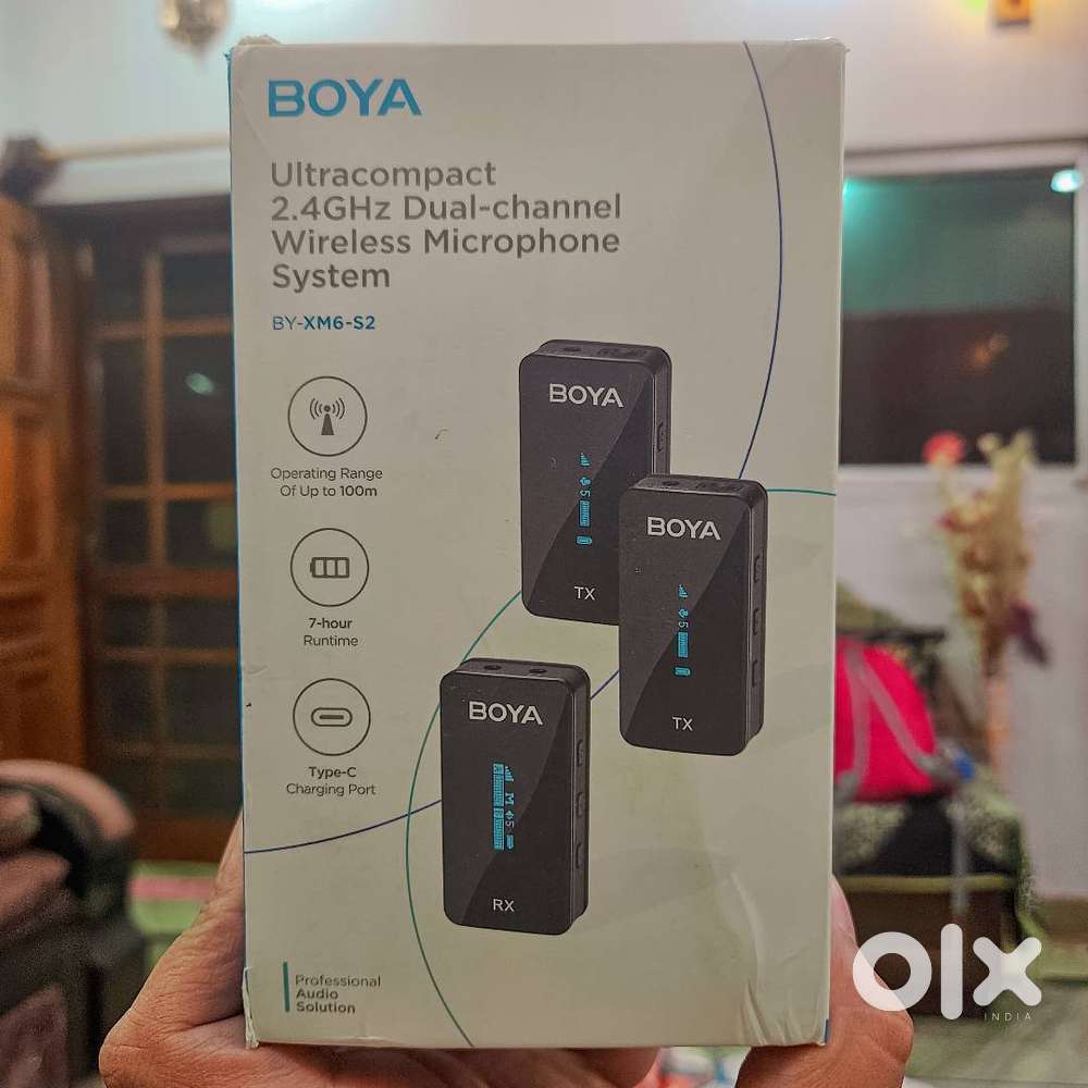 New Sealed BOYA BY XM6 S2 Wireless Mics Bluetooth Lavalier Microphones