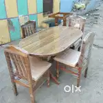 4 seater dining table set brown colour in STARF FURNITURE