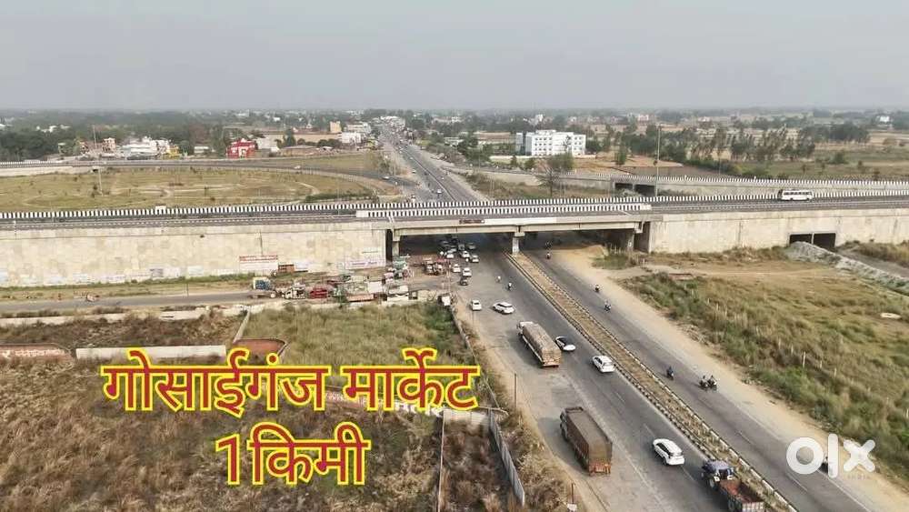 बेस्ट सोसाइटी में नक्शे पास वाली जमीन सुल्तानपुर रोड पर बैंक लोन केसाथ