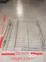 Cutlery and oil rack, stainless steel