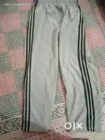 A white lower of Adidas size is xl