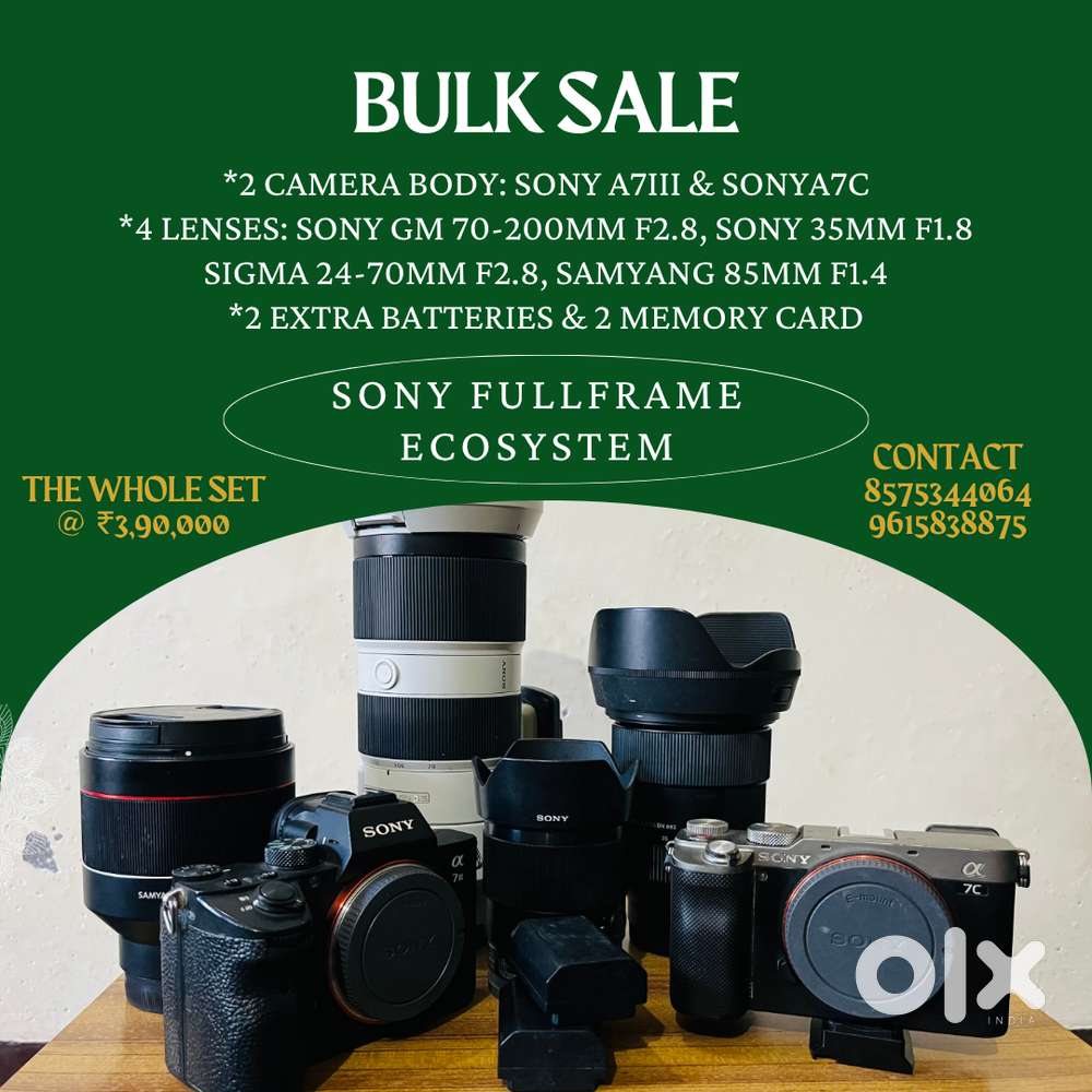 Sony Full Frame Cameras and Lenses