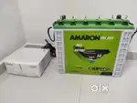 Amaron 150Ah Tall Tubular Battery with UPS and FREE Trolley