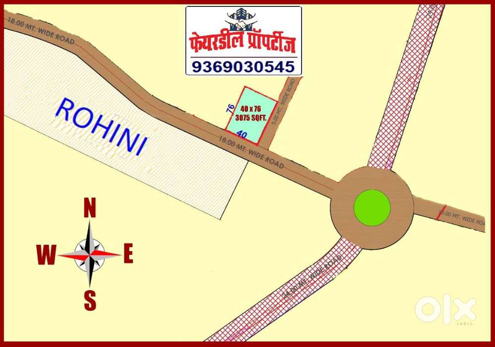 Commercial GDA Plot - Raptinagar Vistar Manbela