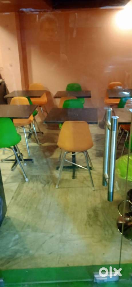 Cafe Chair 16 no's  with center Table 8 no's for restaurant